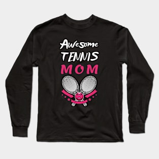 US Open Tennis Mom Racket and Ball Long Sleeve T-Shirt